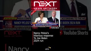 Nancy Pelosi's hilarious response To Joe Biden 2024 run #shorts