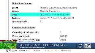 Suns tickets sellers having trouble getting money