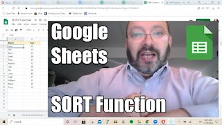 Google Sheets: SORT Function