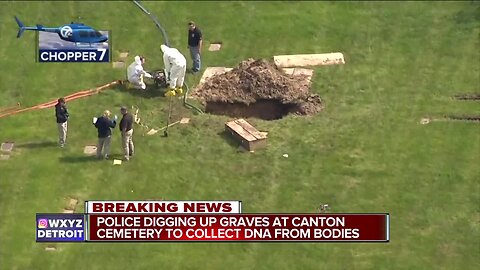 FBI, Detroit police dig for DNA samples at Canton cemetery in missing persons investigation