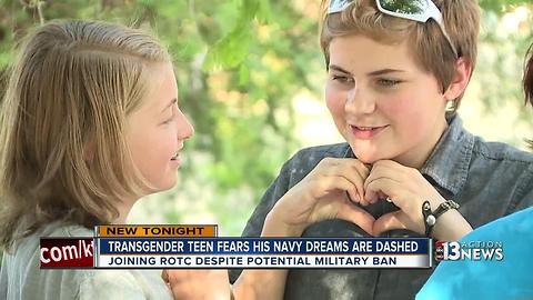 Transgender teen fights for military dream after President Trump's ban