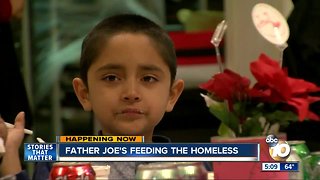 Father Joe's feeds the homeless