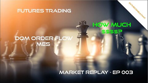 Market Replay Ep: 003 - Futures DOM Order Flow | MES