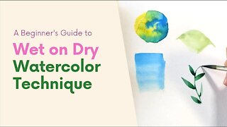 Wet on Dry: #2 Watercolor Technique for Beginners ♥ STEP by STEP Art Tutorial