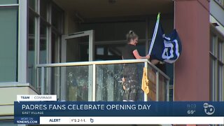 Padres fans celebrate Opening Day