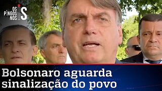 Bolsonaro prevê enorme crise no Brasil e pede apoio do povo para tomar providências