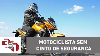 Planeta Madureira - Motociclista sem cinto de segurança
