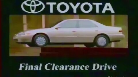 1998 Toyota Camry Commercial "Aghhh Agh Everyday People Jingle"