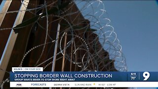 Group pushes Biden to stop adding to border wall