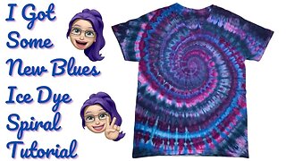 Tie-Dye Designs: Beautiful New Blues & Purples Ice Dye Spiral