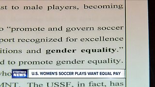 U.S. women soccer players in midst of equal pay fight