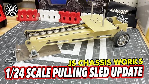 1/24 Scale JS Chassis Works Pulling Sled Update