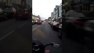 POLICE TRY TO STOP BIKER