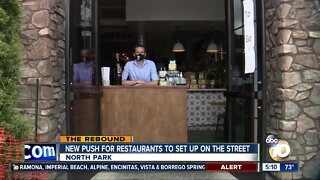 New push for restaurants to set up on the street