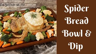 Easy Recipes: Spider Bread Bowl And Vegetable Dip Recipe | How To Make A Spider Bread Bowl