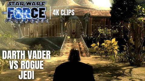 Darth Vader Vs Rogue Jedi Boss Fight | Star Wars: The Force Unleashed 4K Clips