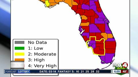 Fire map forecast