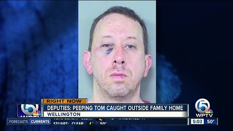 Cops say Wellington dad tackled Peeping Tom