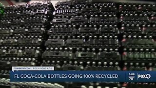 Coca-Cola bottle going 100% recycled