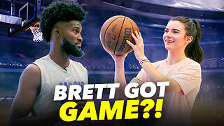 Brett Cooper Learns How To Play Basketball From An NBA Star