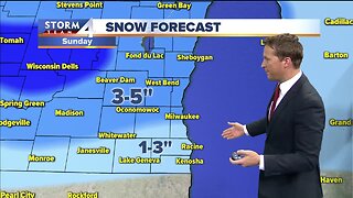 Snow moves in Sunday, Milwaukee could see 2-3 inches
