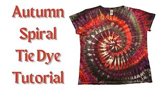 Tie-Dye Designs: Autumn Spiral DUI (Dye Under Ice)