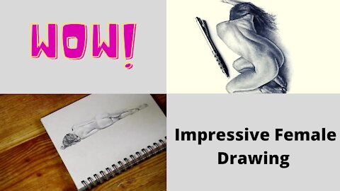 Impressive Female Pencil Drawing | Speed Pencil Drawing