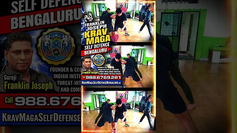 Self Defense (Bangalore) Krav Maga Franklin Joseph for all Men, Women, Teen & Kids #KravMaga #Shorts