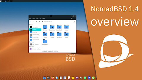 NomadBSD 1.4 overview | A persistent live system for your USB flash drive