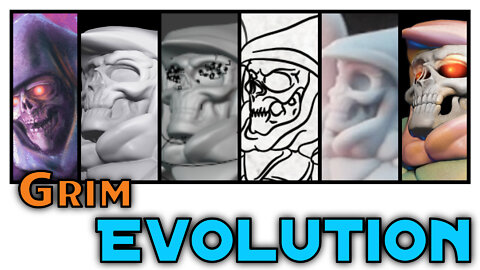Grim Evolution - 2D to 3D Printed and Back - Grim Reaper Design
