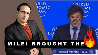 🔥Argentinian President Javier Milei calmly scorches the WEF at 2024 Davos Meeting