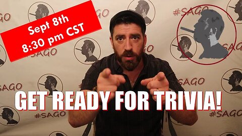 Don't Miss Tomorrow's Trivia Night! 9/8/2023 8:30 PM CST #SAGO