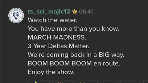 🗝 ‘We’re coming back in a BIG way.’ 🆕 Majestic 12 Keybase post @ts_sci_majic12 ‘Enjoy the show.’ 🍿