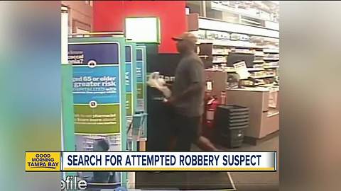 Police seek suspect caught on surveillance video robbing Walgreens in Plant City