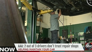 AAA study finds 2 out of 3 drivers don't trust auto repair shops