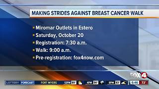 Estero "Making Strides Against Breast Cancer" walk
