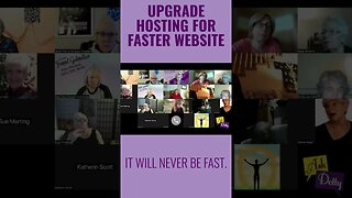 Upgrade Hosting for faster Website