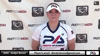 2025 Jordyn Bunce Third Base and Second Base Softball Recruiting Skills Video- Preps Academy