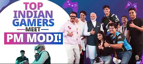 Top India's Gamers meet pm modi