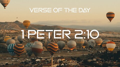 November 3, 2022 - 1 Peter 2:10 // Verse of the Day