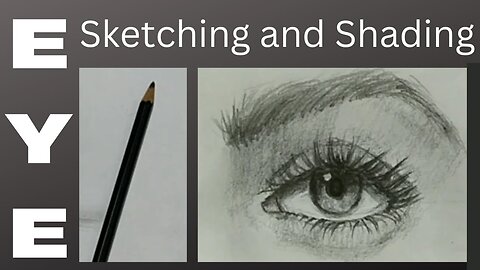 Easy Eye Sketching and Shading ||Eye Tutorial step by step for beginners || S Kamal Art and Craft