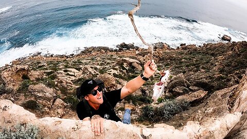YOU NEED TO WATCH THIS! CATCH AND COOK - Dangerous cliff fishing