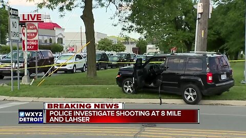 Police investigate shooting at 8 Mile and Lahser