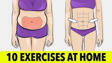 10 Body Weight Exercises To Lose Belly Fat – Home Workout