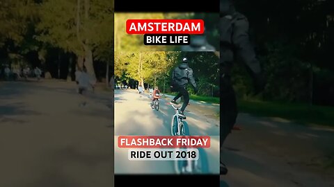 Amsterdam Bike Life Invades Vondelpark! Flashback Friday! #shorts #flashbackfriday #bikelife