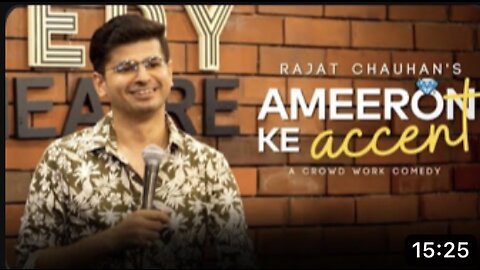 Ameeron ka Accent| Crowdwork| Stand up comedey by Rabat Chauhan