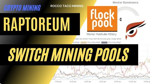 How to Switch Mining Pools for Raptoreum CPU mining.