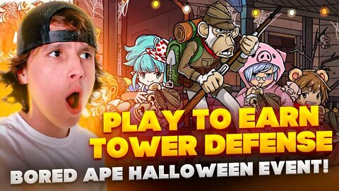 PLAY TO EARN BORED APE YATCH CLUB LAND IN CRAZY TOWER DEFENSE!
