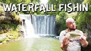 Fishing an Ohio waterfall canyon for bass (Ft - Cincy Fish Dudes)