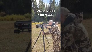 Ravin R500 Shooting 100 Yards!
